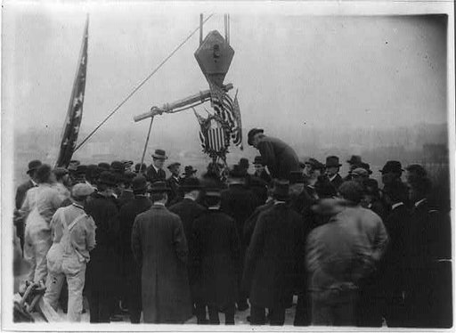 Laying cornerstone of the Lincoln Memorial, Washington, D.C.
