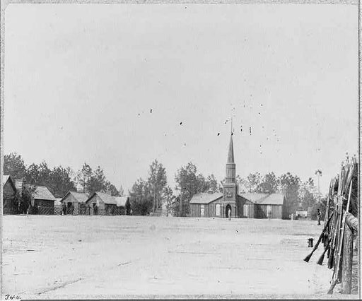 View in camp of 50th New York Engineers in front of Petersburg, Va.