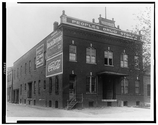 Exterior of Peoples Drug Store warehouse, Washington, D.C.