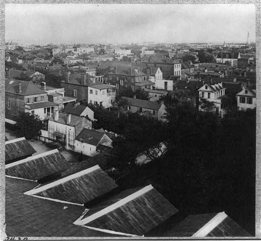 Bird's-eye view of Charleston, South Carolina