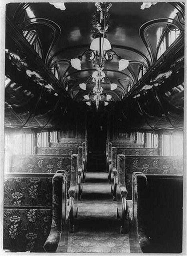 Interior of S. Manchuria Railway Express car