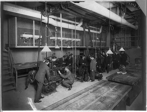 Education and School Children - Stuyvesant High School, Laboratory of Applied Mechanics and Electricity, New York City