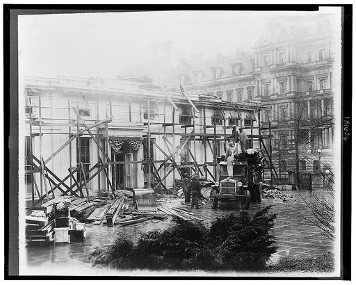 Executive offices undergoing repairs