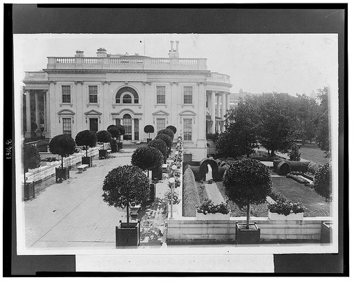 West terrace of the White House Made from the roof of the Executive Offices.