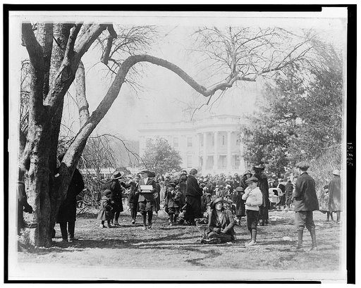 Easter egg rolling on the White House lawn