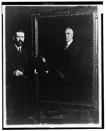 E. Hodgson Smart and his painting of Mr. Harding made from life