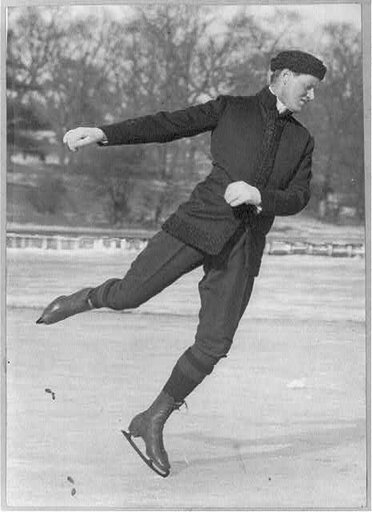 Irving Brokaw ice skating: dancing on ice - right profile