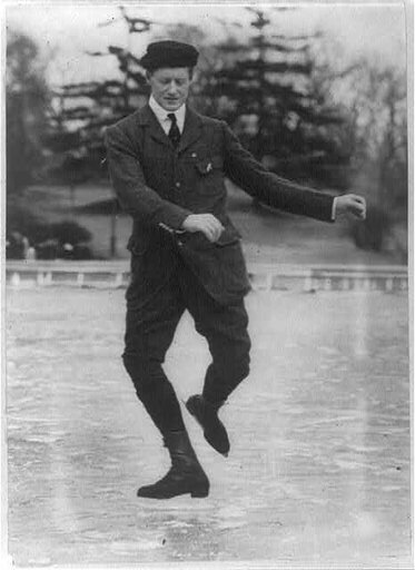 Irving Brokaw ice skating: dancing on ice - front view