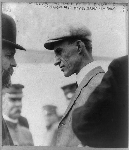 Wilbur Wright after flight