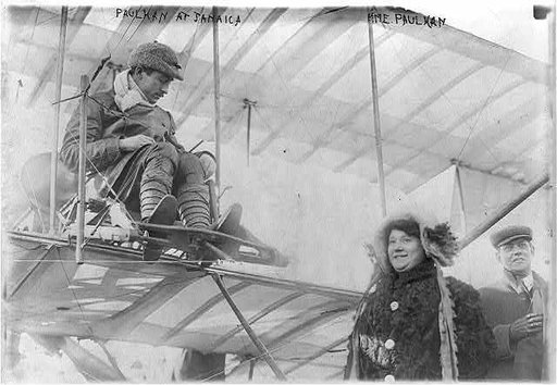 Paulhan at Jamaica with Mme. Paulhan