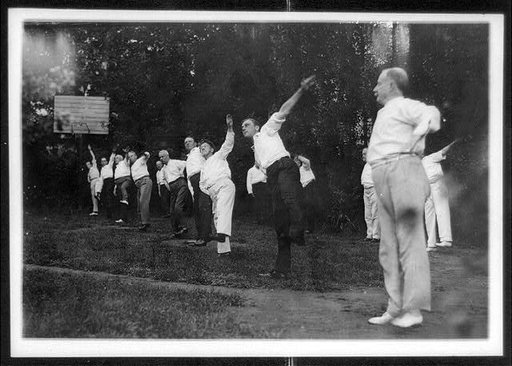 Pres. Wilson's cabinet exercising