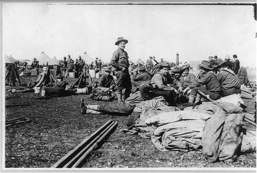 U.S. Army 1911 maneuvers in Texas: 17th Infantry in camp