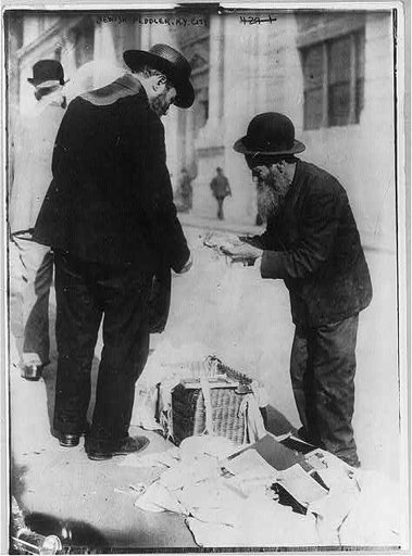 Jewish life - Jewish peddler, New York City