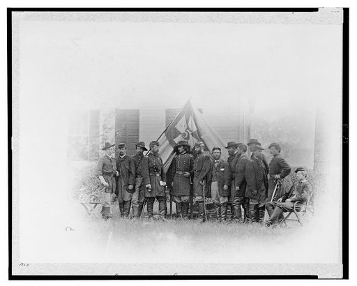 Major General G.K. Warren & staff at Petersburg
