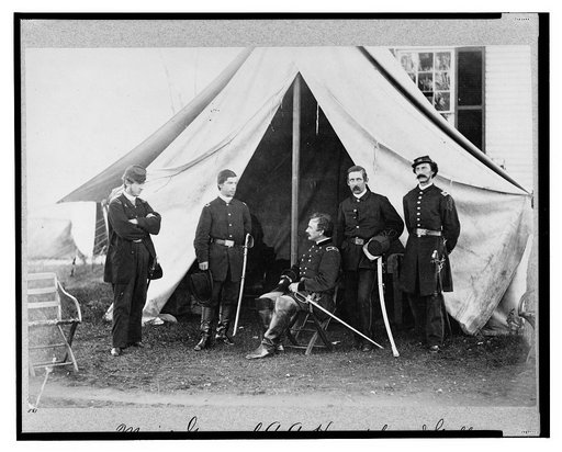 Major General A.A. Humphreys & staff