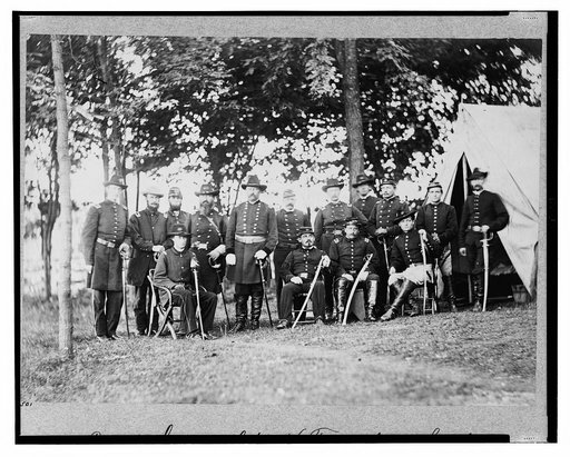 Major General W.H. French and staff