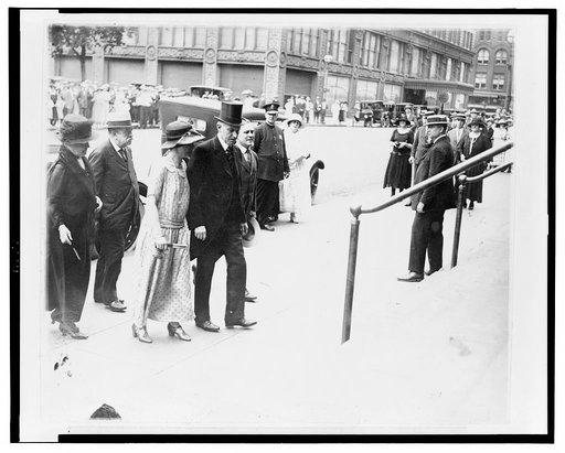 President and Mrs. Coolidge attended the services at the First Congressional Church today