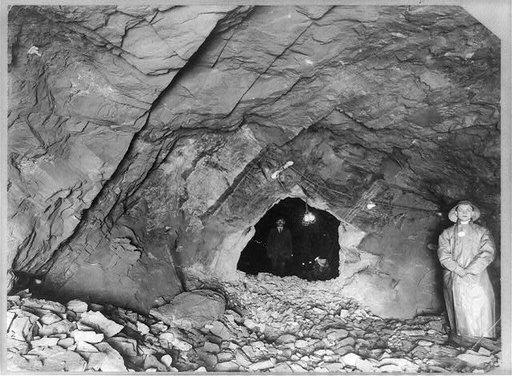 Catskill Aqueduct construction: Result of the blast of the great siphon tunnel under the Hudson - 2 people in tunnel, Jan. 1912