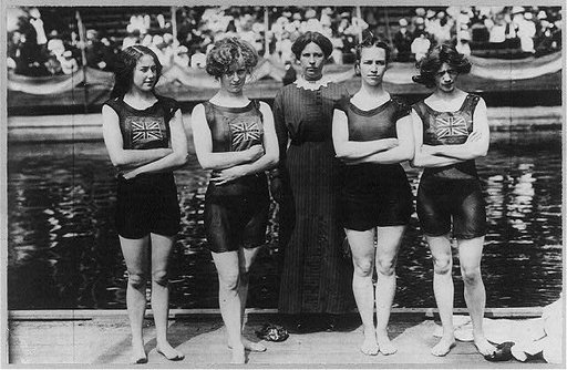 British freestyle relay swim team that won the Olympic gold medal in 1912