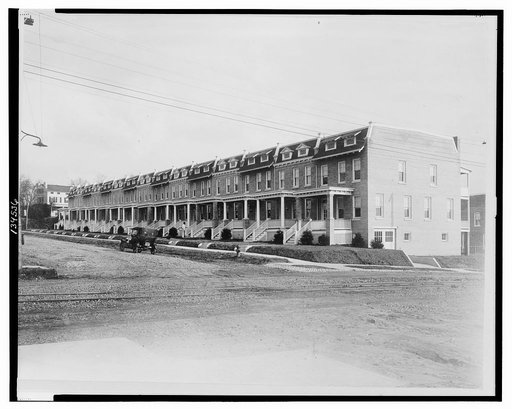Row houses in the 5500 block of 13th St. N.W., Washington, D.C.