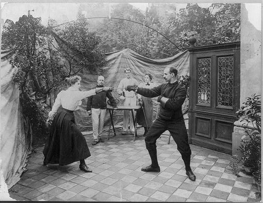 Duelling - Fencers in April, 1904