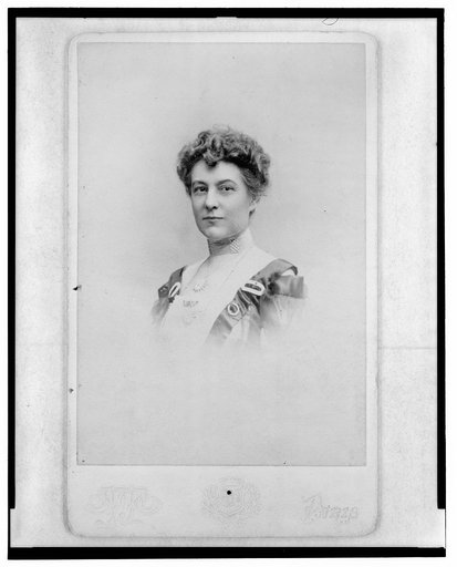 Sarah (Sally) Anderson Frémont, wife of Admiral John Charles Frémont, Jr., head-and-shoulders portrait, facing left