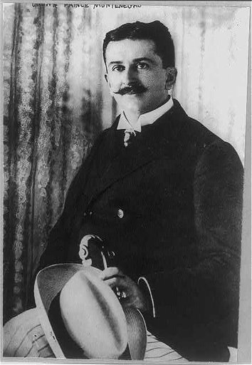 Crown Prince Danielo Montenegro, three-quarter length portrait, seated, facing left