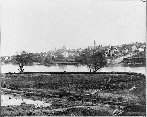 Fredericksburg, Va., from across Rappahannock River