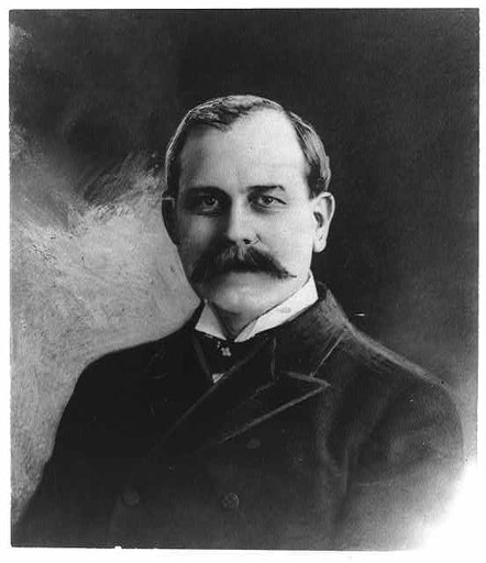William Lawrence Connell, 1862-1923, bust portrait, facing left