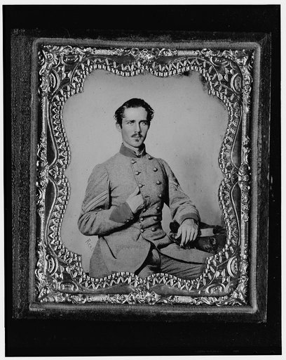 Bernard Bluecher Graves, Corp., C.S.A., three-quarter length portrait, seated, facing front