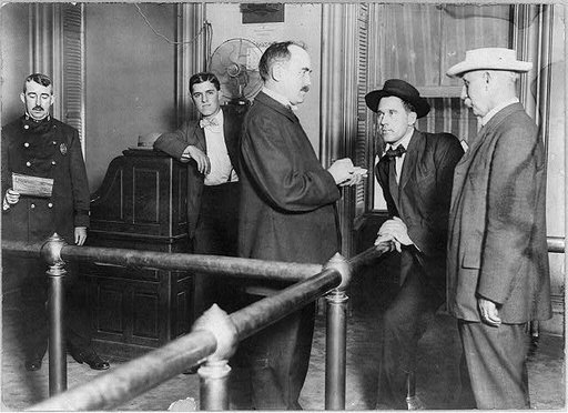 New York City Police Dept. activities: 5 police and detectives at HQ