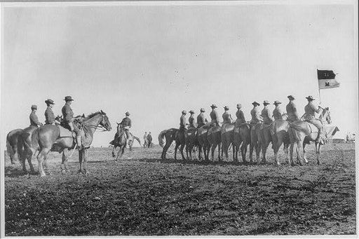 Fort Sam Houston, Tex., 1911-1912: Co. M, 11th Cavalry; lined up