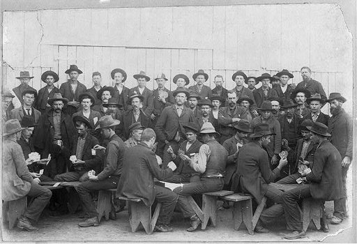 A scene in a Georgia jailyard during U.S. Court