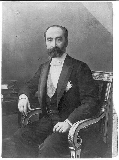 Marie Francois Sadi Carnot, 1837-1894, three-quarters length, seated, facing slightly left