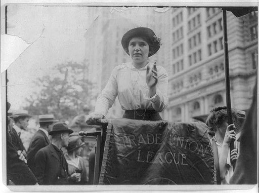 A woman "booster" for the Trade Union League. N.Y.C. 191-