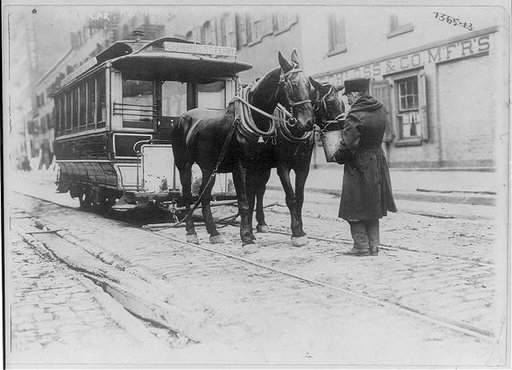 Horse car, N.Y., 1908