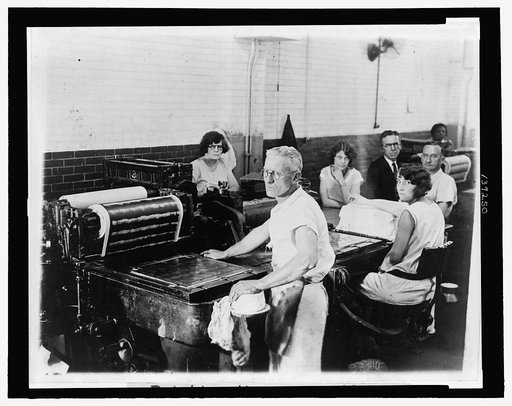 Printing the new small size currency at the Bureau of Printing and Engraving