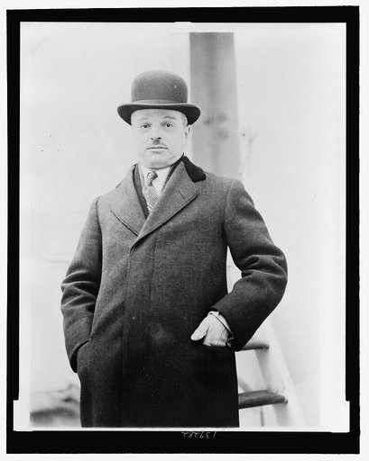 Paul Philippe Cret, three-quarter length portrait, facing front