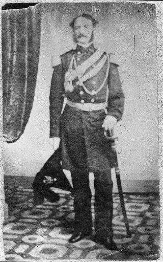 John Bankhead Magruder, 1810-1871, full length, standing, facing left; in dress uniform, C.S.A.