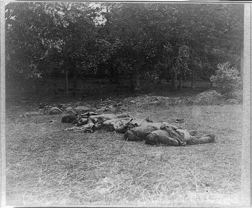 Confederate dead near centre of battle-field, Gettysburg, Pa.