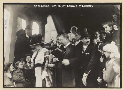 Roosevelt & wife at Ethel's wedding