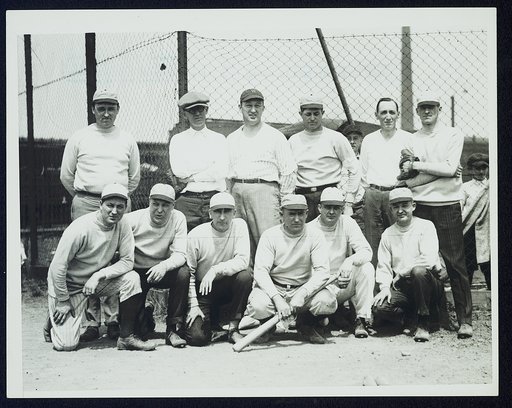 Members of the Democratic base ball team of the House of Representatives who will meet a team composed of Republican members next Saturday, snapped at their practice session today