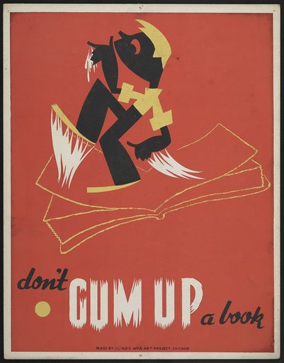 Don't gum up a book