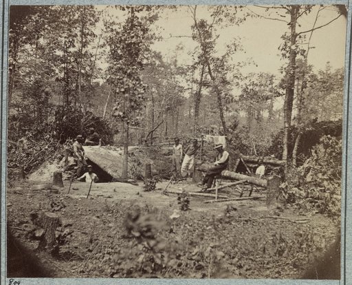 A bombproof shelter for the soldiers during the siege of Petersburg, August 10, 1864