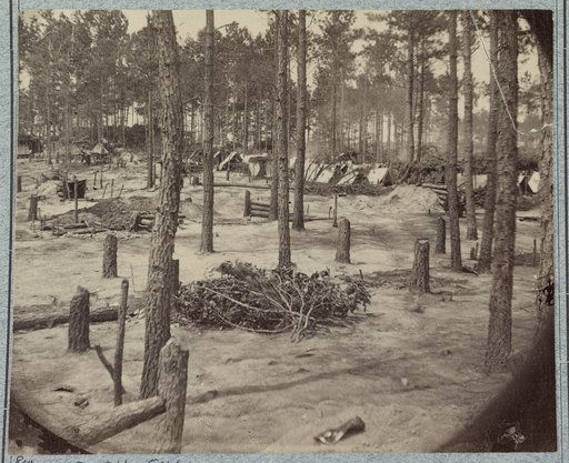 Camp of Union soldiers on the line in front of Petersburg, Va., August 10, 1864