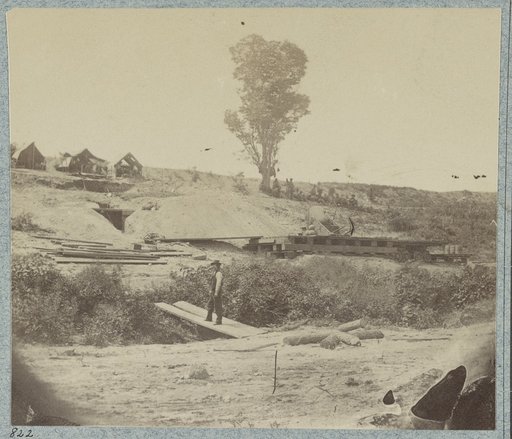 Rear view of the 13-inch Mortar "Dictator" in the works of Petersburg, Va. September 1, 1864
