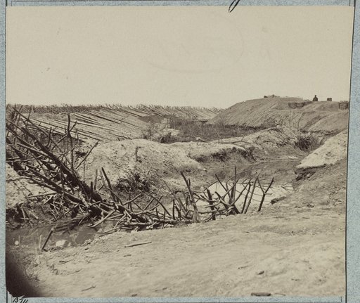 Variety of barricades in use near Petersburg, Virginia