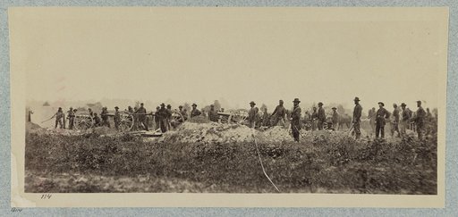 Outer line of Confederate fortifications, in front of Petersburg, Va., captured by 18th Army Corps, June 15, 1864