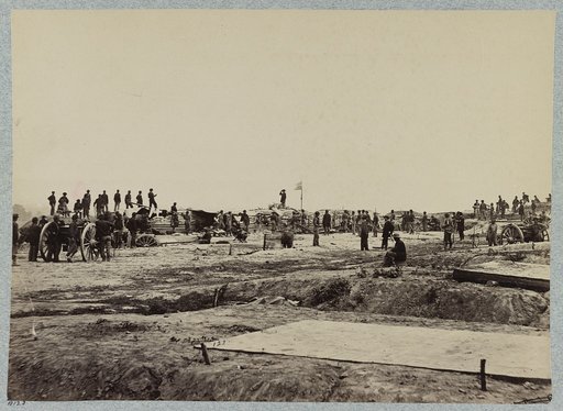 Outer line of Confederate fortifications, in front of Petersburg, Va., captured by 18th Army Corps, June 15, 1864