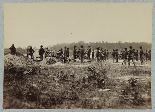 Outer line of Confederate fortifications, in front of Petersburg, Va., captured by 18th Army Corps, June 15, 1864